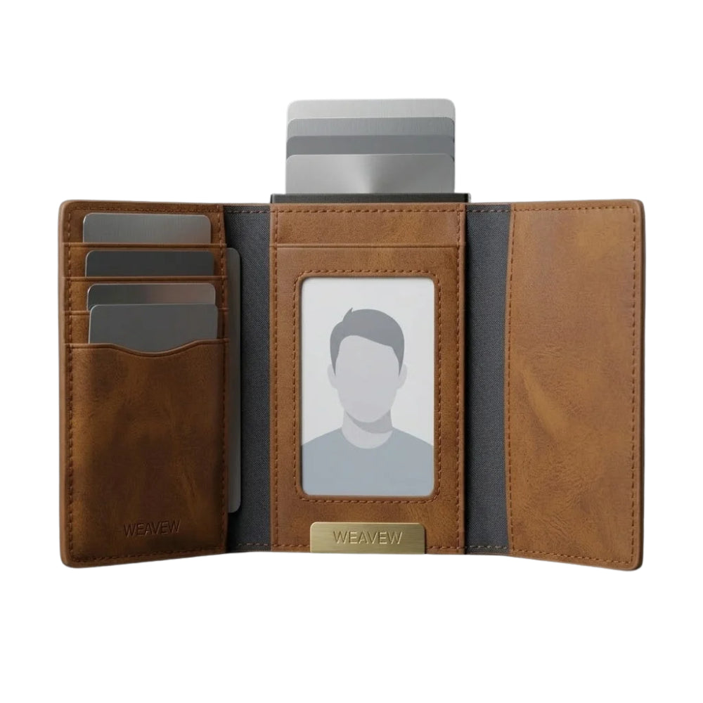 WEAVEW Brown Card Holder Wallet
