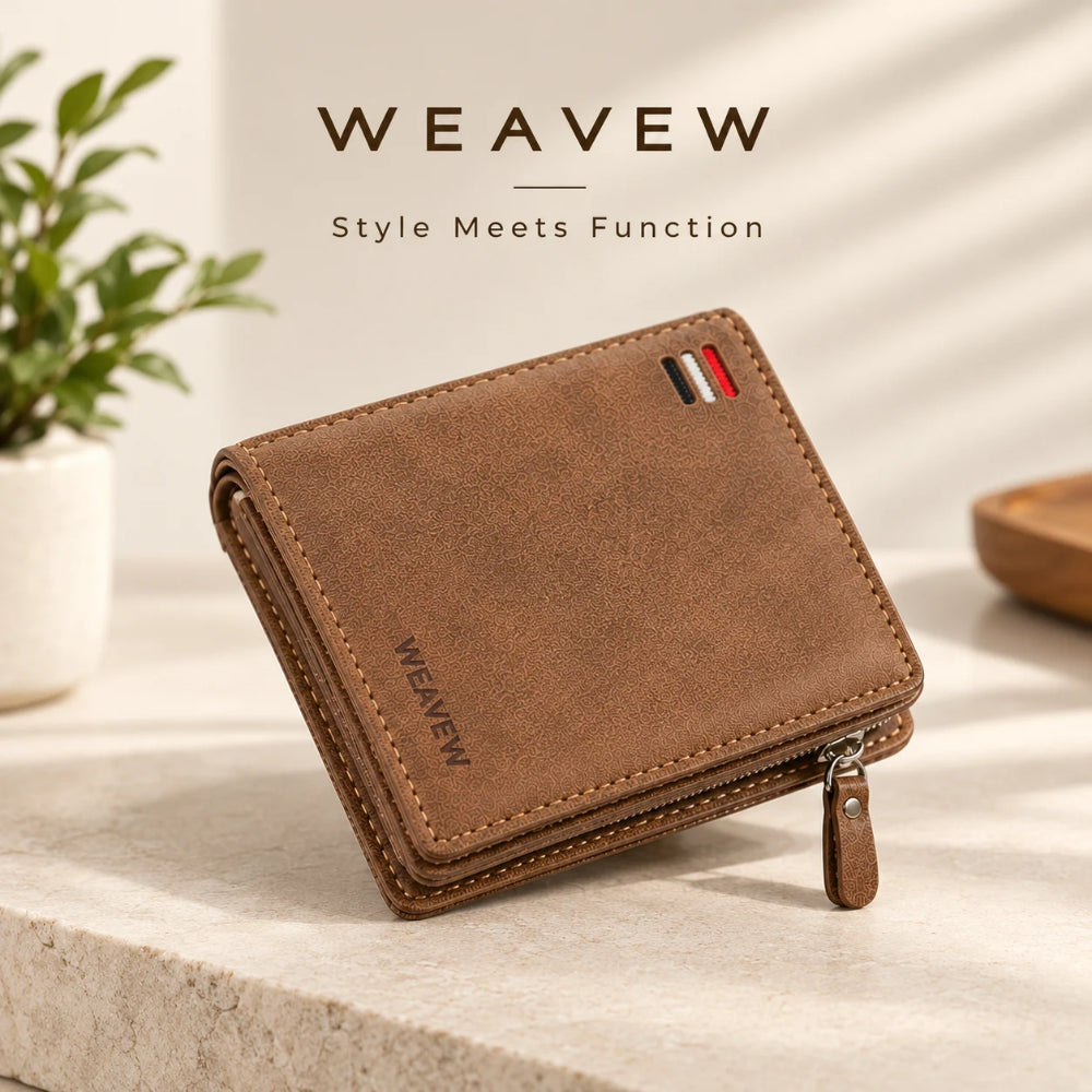 WEAVEW Brown Bifold Wallet