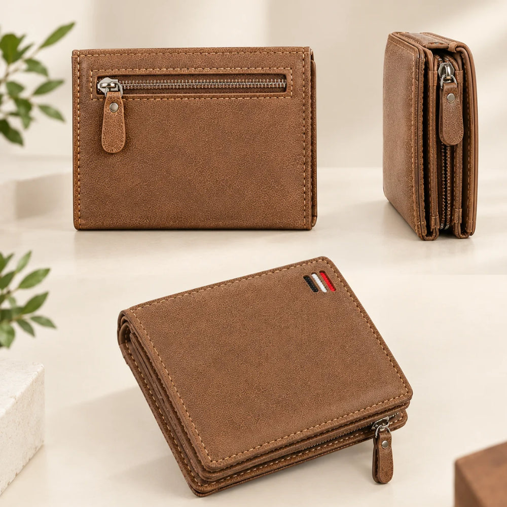 WEAVEW Brown Bifold Wallet