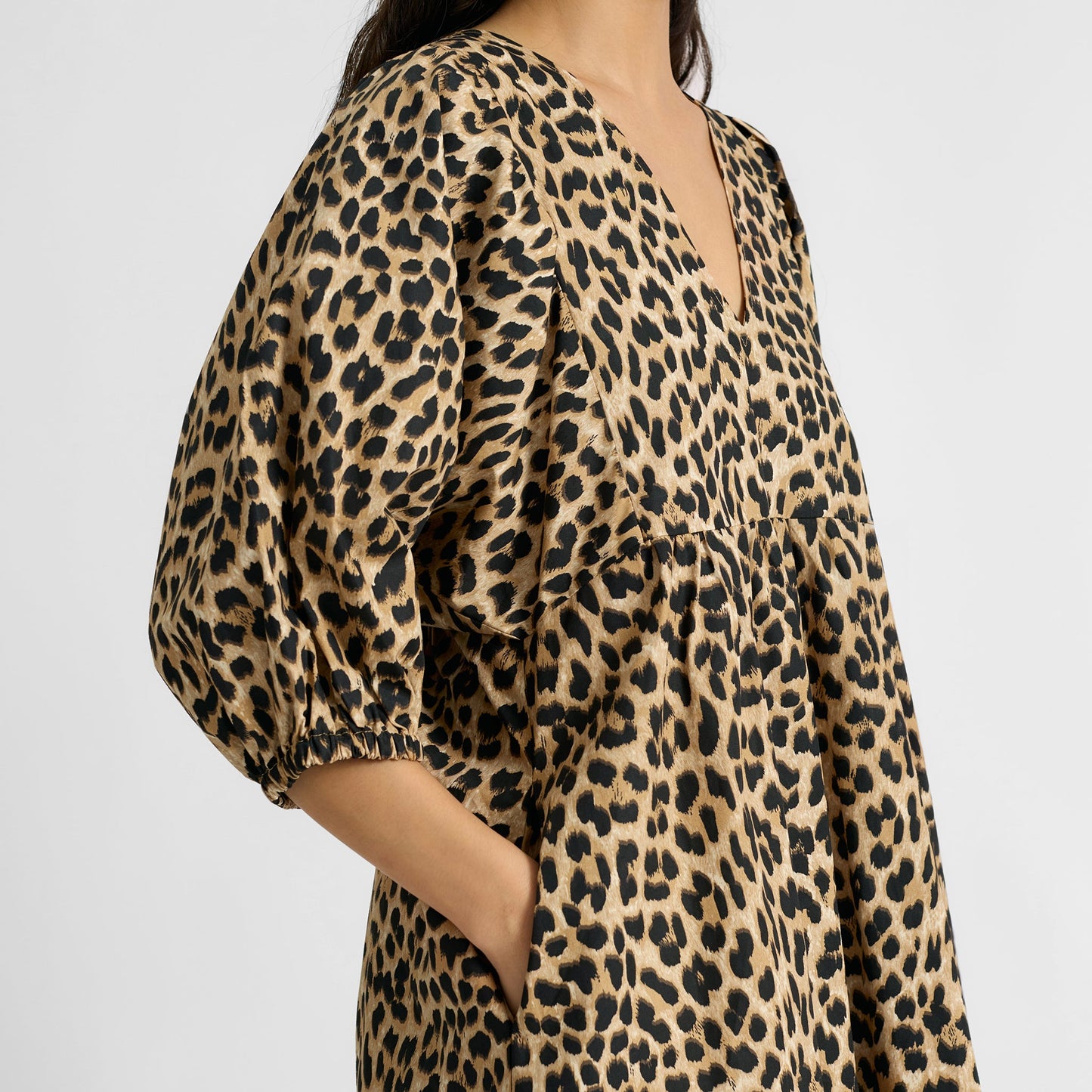 Iconic Animal V Neck Dress