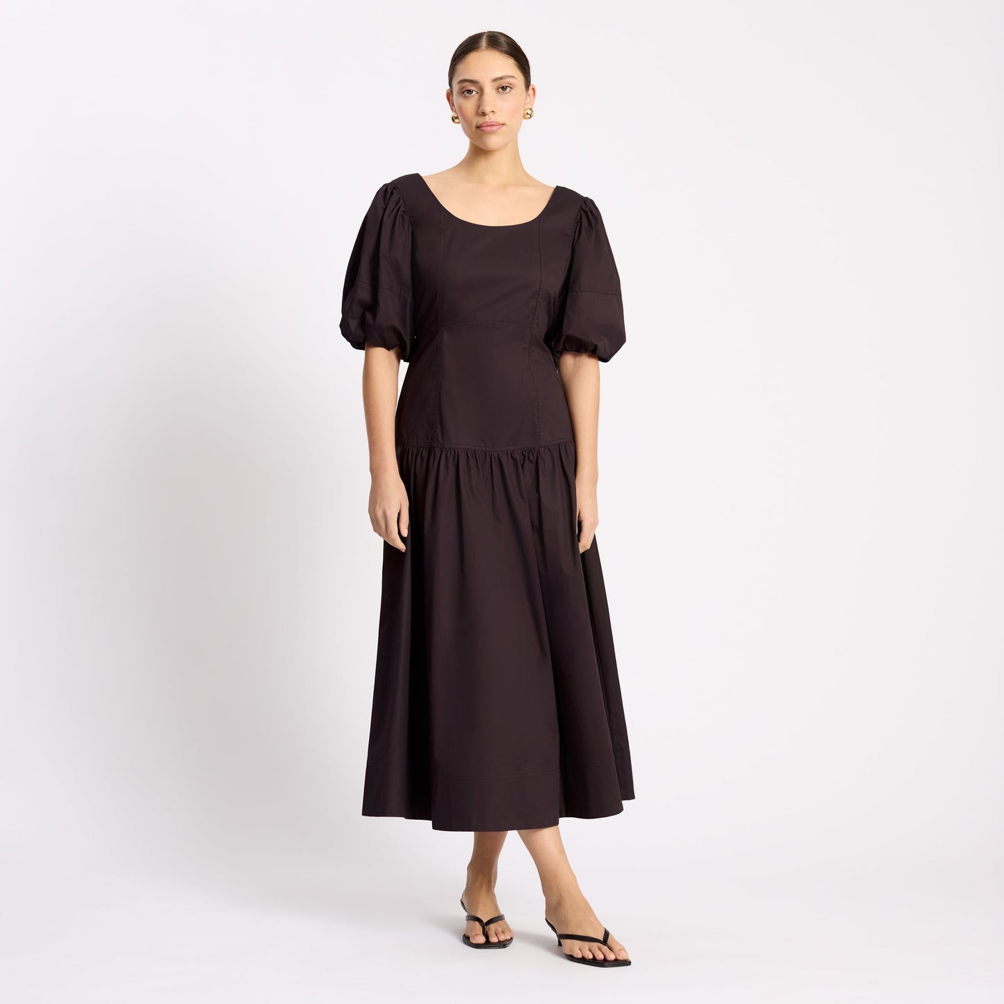 Cotton Sateen Dress