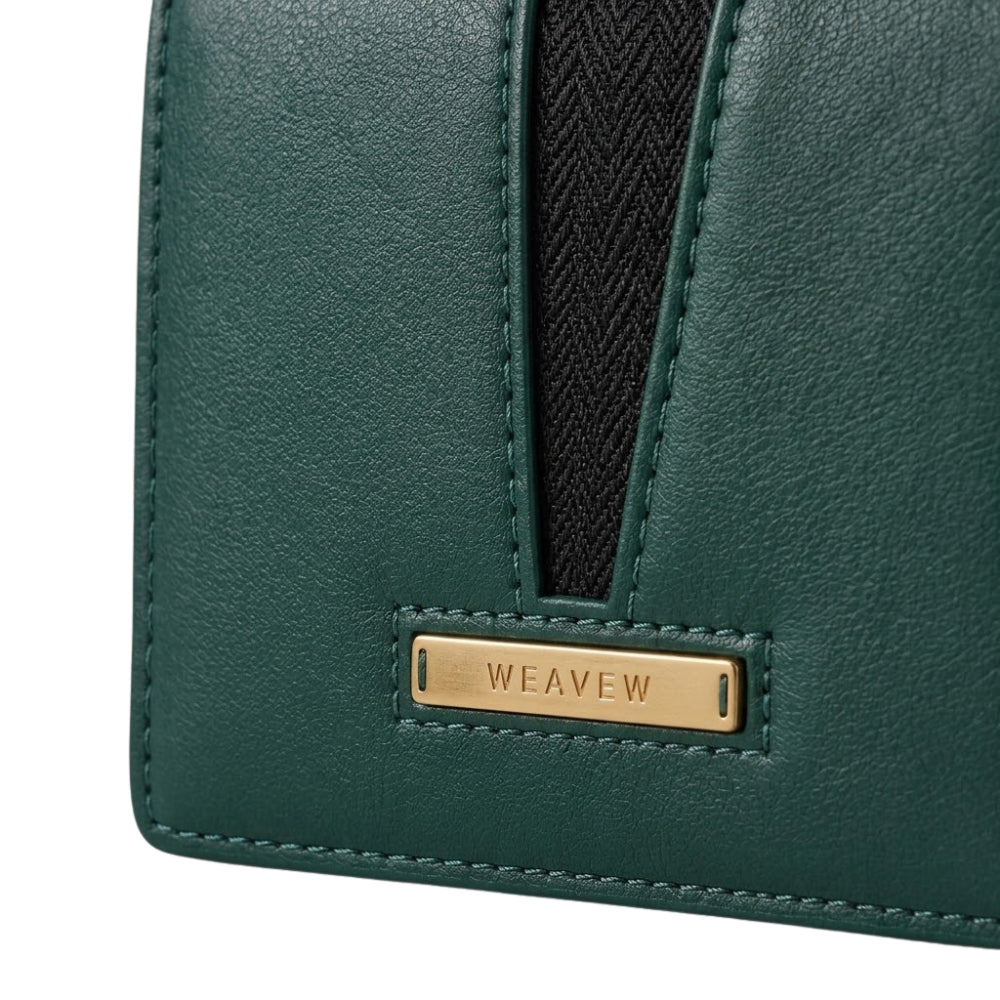 WEAVEW Green Bifold Wallet