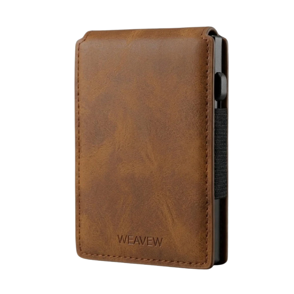 WEAVEW Brown Card Holder Wallet