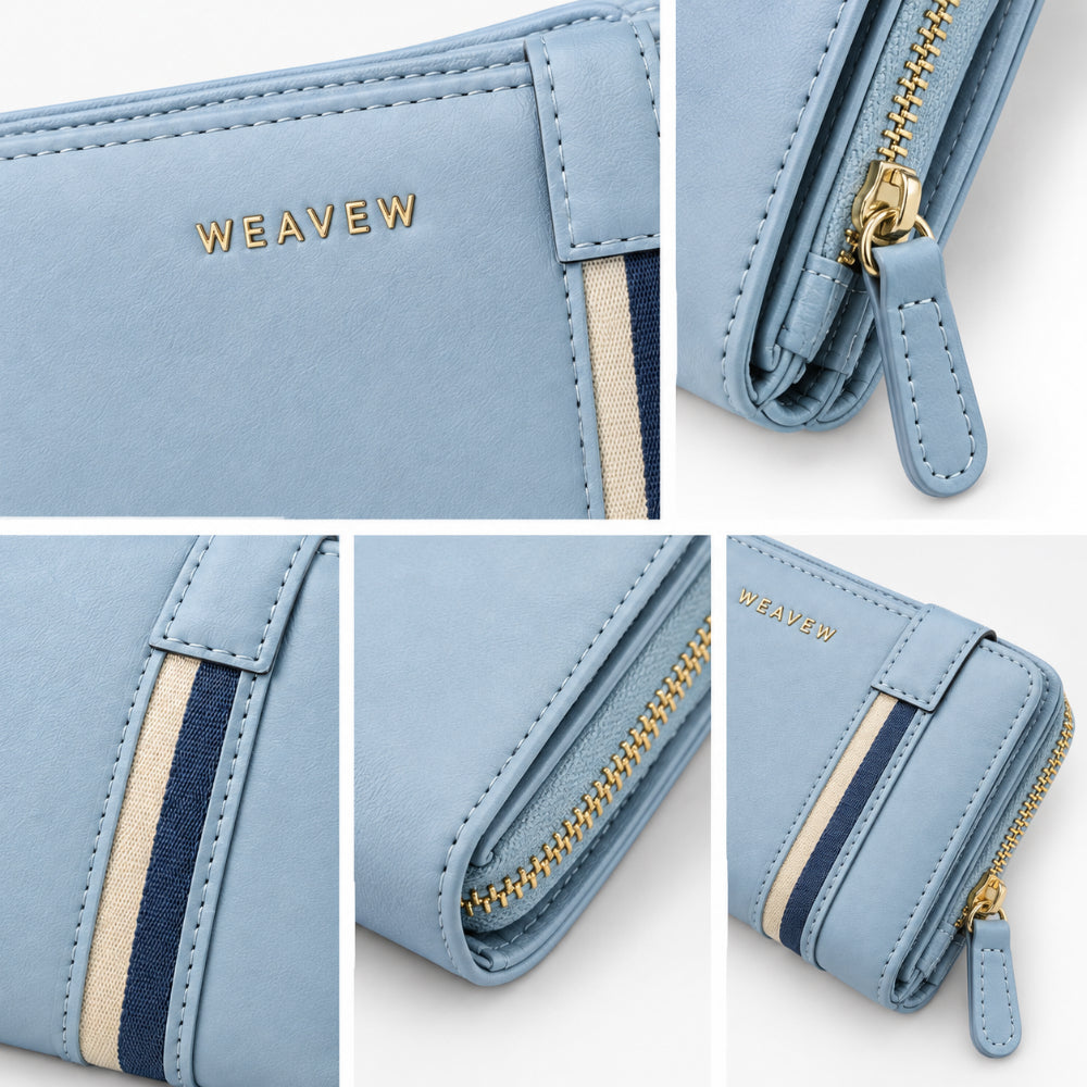 WEAVEW Light Blue Bifold Wallet