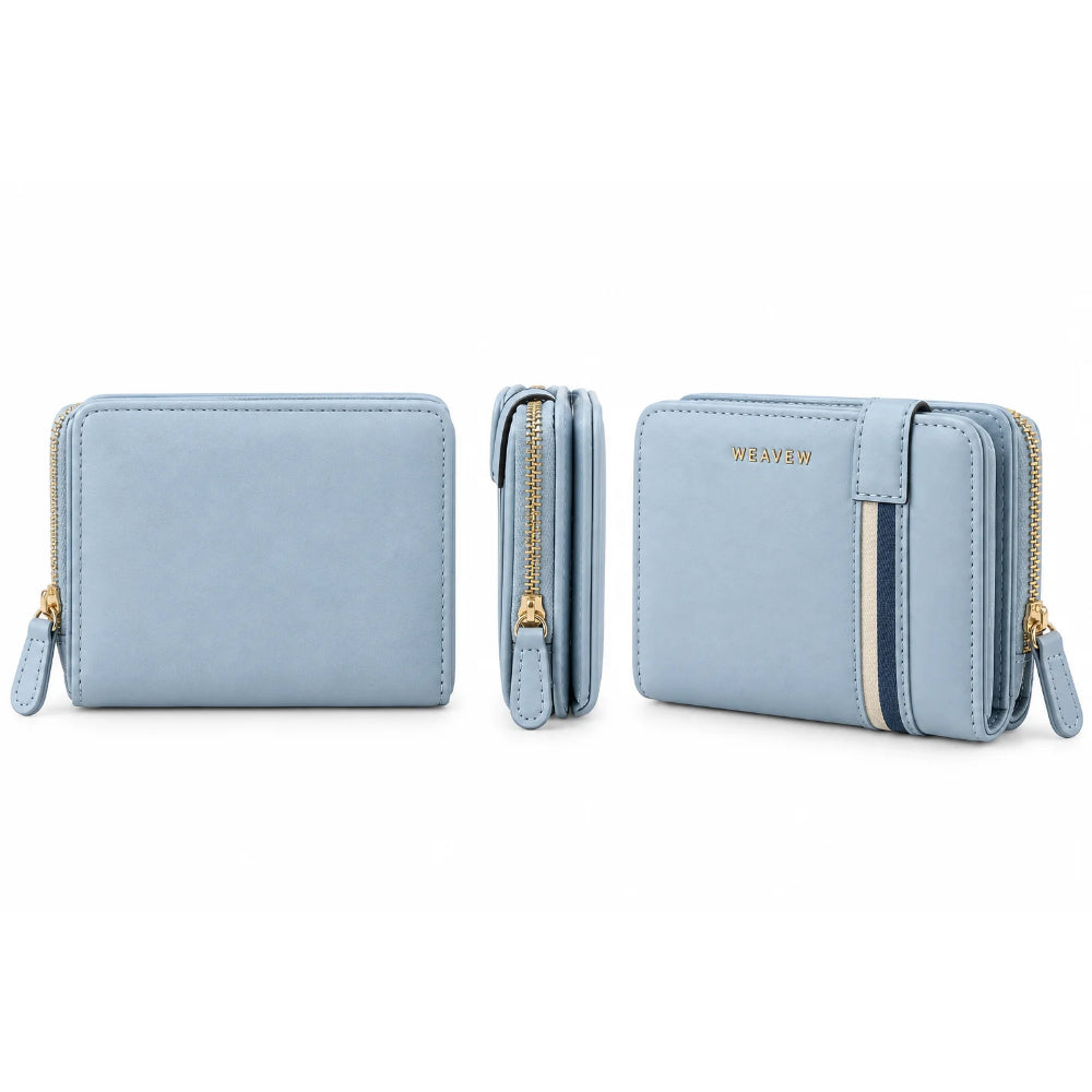 WEAVEW Light Blue Bifold Wallet