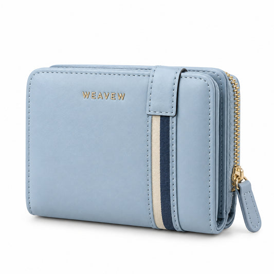WEAVEW Light Blue Bifold Wallet