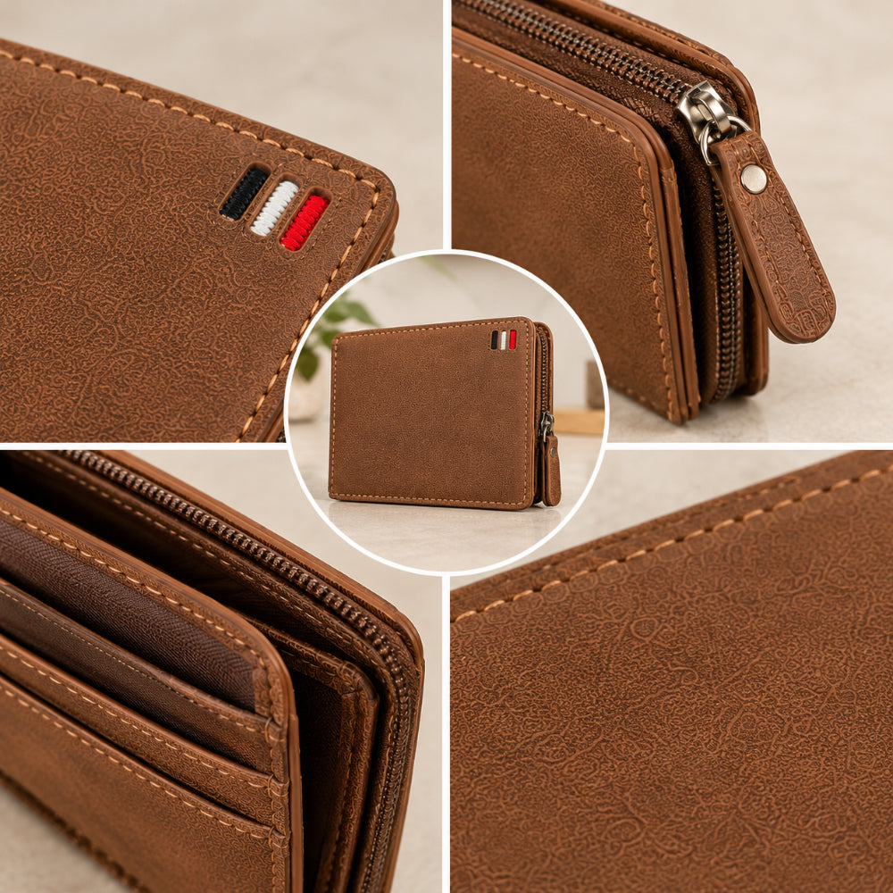 WEAVEW Brown Bifold Wallet
